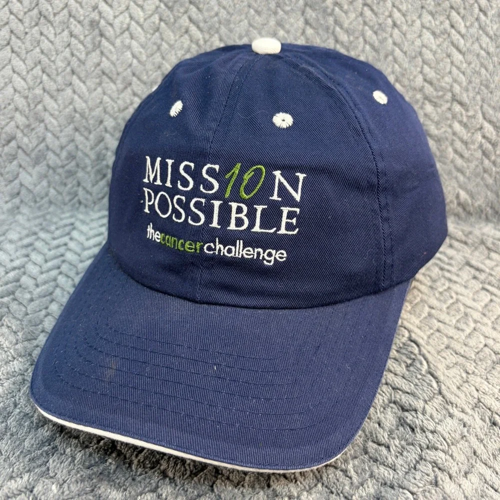 Outdoor Cap Mission Possible Cancer Challenge Navy Blue Adjustable Baseball Hat